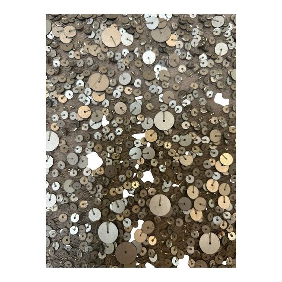 Aiden Maddox Short Sequin Dress Long Sleeves Boat Neck V Back NWT Sz 8 - Picture 5 of 10